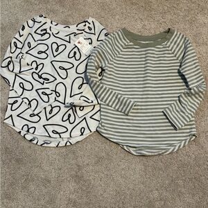 Heart and Stripe Long Sleeve Shirts